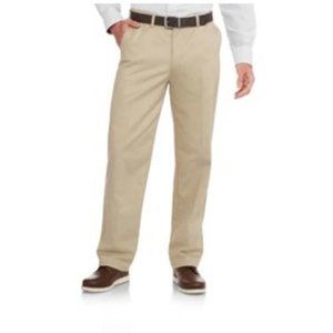 Khaki Men Cream 3D Stripe Tailored Dress Pant
